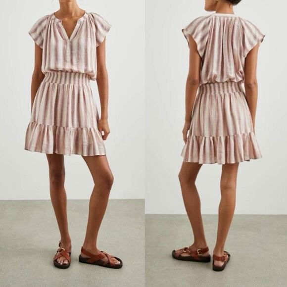 Rails Augustine Camino Stripe Linen Mini Dress XS NWT - Picture 3 of 12
